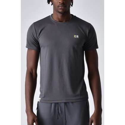 ICAN DRAY FIT T-SHIRT تيشيرت شبابي دراي فيت لون سكني غامق